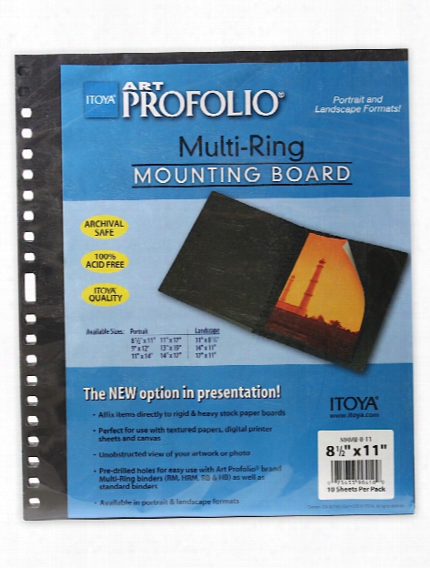 Multi-ring Mounting Boards 17 In. X 11 In. Horizontal Pack Of 10