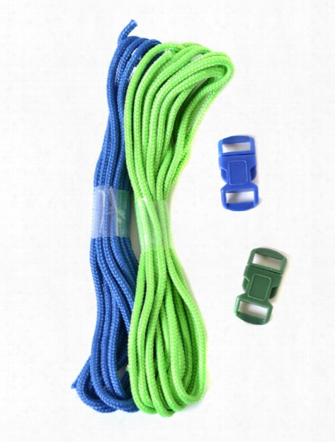 Parachute Cord Friendship Bracelet Kits Blue Green