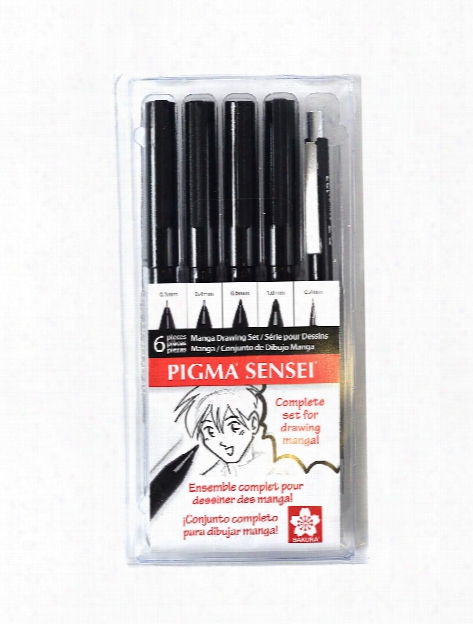 Pigma Sensei Manga 6 Piece Drawing Kit Each