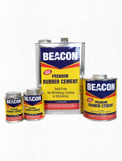 Premium Acid Free White Rubber Cement 8 Oz.