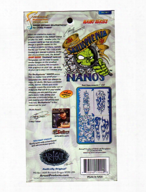 Skullophenia Nano Series Template Card Of 4 2 In. X 3 1 2 In. Set Of 4