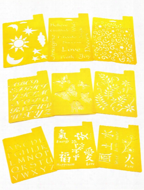 Stencil Mania Stencils Garden Pack Of 3