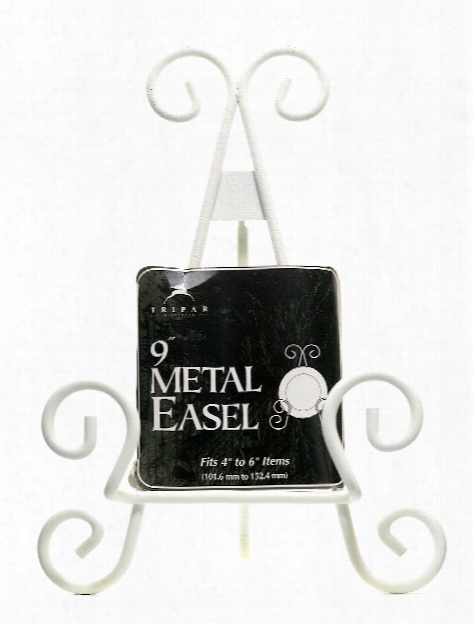 Stratford Metal Scroll Easels 13 In. Each Black