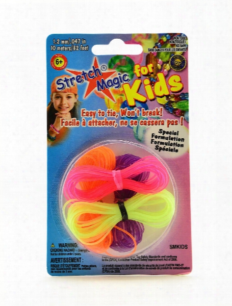 Stretch Magic For Kids 1.2 Mm X 10 M Pack Of 4 Neon Colors