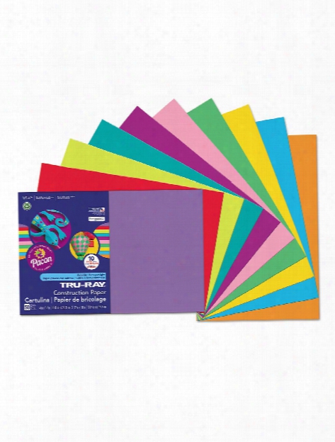 Sulphite Construction Paper Assorted 18 In. X 24 In. 50 Sheets