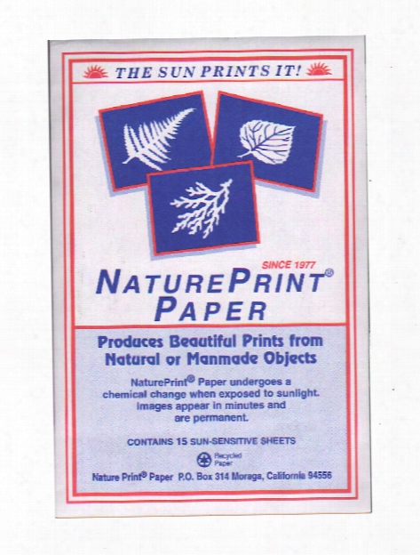 Sun-sensitive Paper 5 In. X 7 In. Pack Of 15