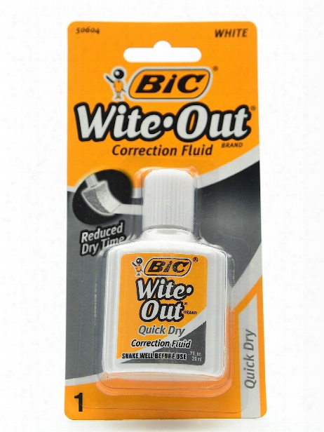 Wite-out Quick Dry Correction Fluid 0.7 Oz. Bottle