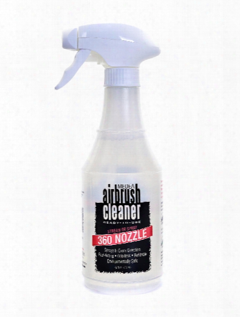 360 Nozzle Airbrush Cleaner Sprayer 16 Oz.