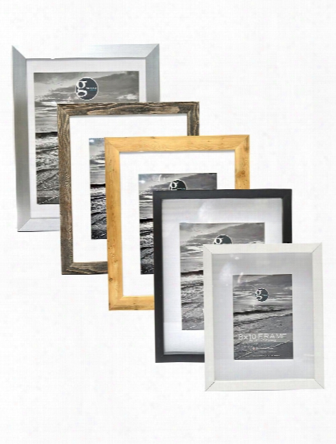 852 Smooth Arched Embossed Frame 8 In. X 10 In. Pewter 5 In. X 7 In. Opening