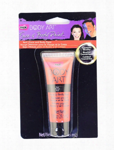 Body Art Face & Body Paint Red 2 Oz. Tube