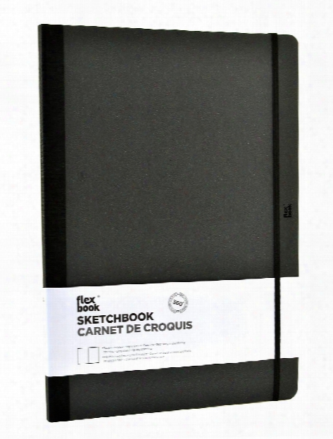 Flexbook Sketchbooks 6 In. X 8.5 In. Black 80 Pages