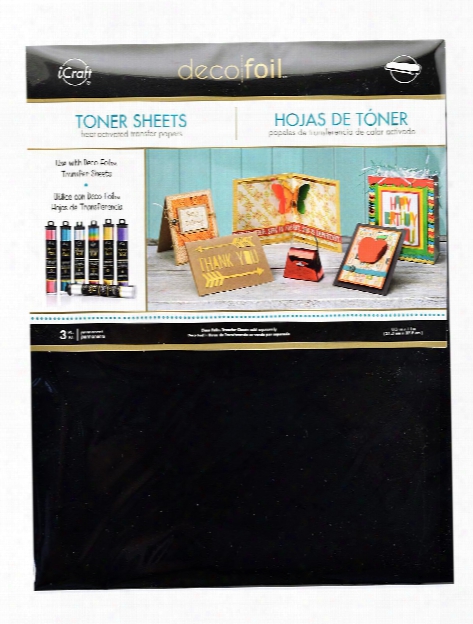 Icraft Deco Foil Toner Sheets Peel N Stick  8 In. X 10 1 2 In. Pack Of 2