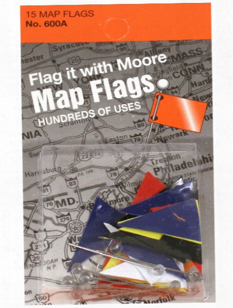 Map Flags Assortment Pack Of 15