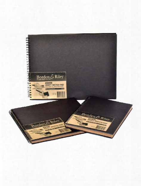 No. 840b Kraft Paper Hard Cover Spiral Sketchbooks 6 In. X 9 In. 50 Sheets