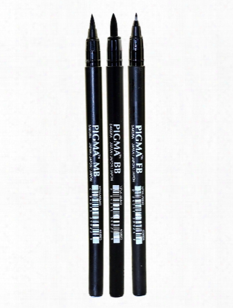 Pigma Professional Brush Pens Fb - Fine Brush Black