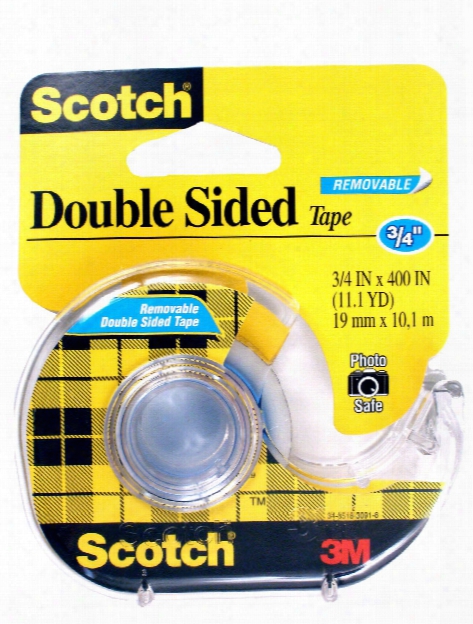 Removable Double-sided Tape 3 4 In. X 400 In. Roll