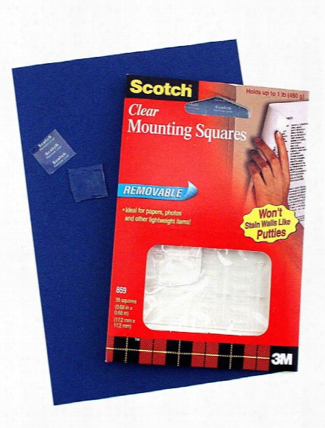 Removable Mounting Squares 1 1 16 In. X 1 1 16 In. Pack Of 35