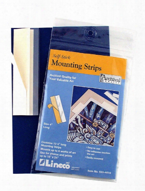 Self-stick Mounting Strips 4 In. Pack Of 60