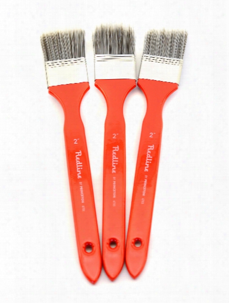 Series 6700 Red Line Brushes 2 In. Flat Long Handled Mottler