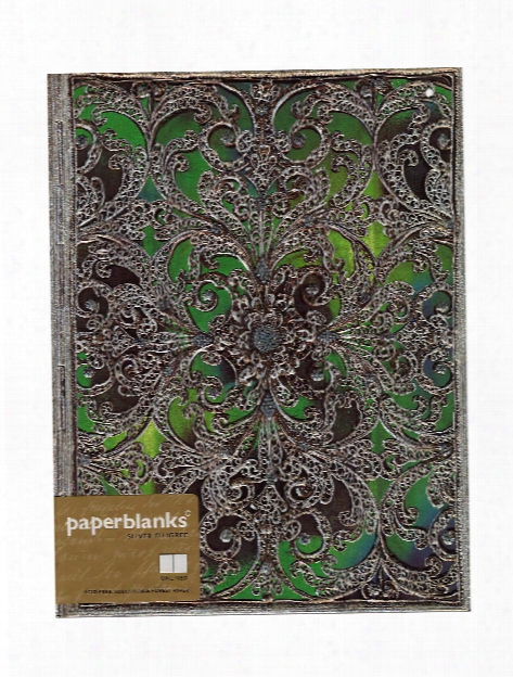 Silver Filigree Journals Shadow Mini Reporter, 3 3 4 In. X 5 1 2 In. 192 Pages, Lined