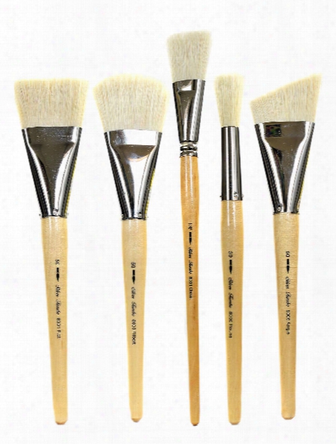 Silver Jumbo Oil Brushes Round 30