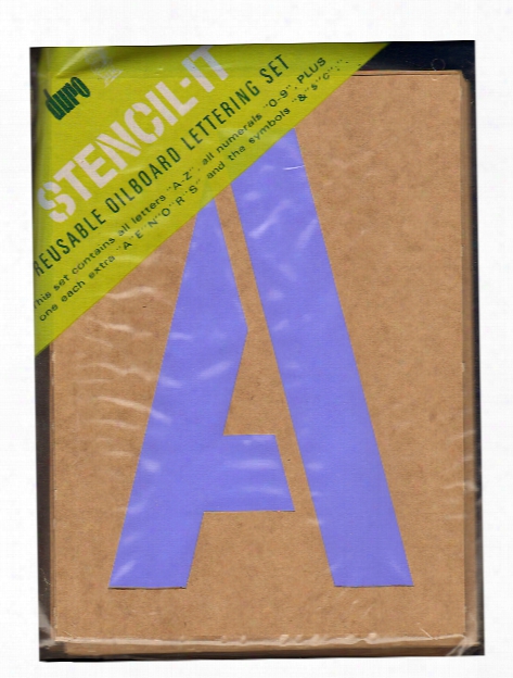 Stencil-it Reusable Oilboard Lettering Sets 8 In. 5 In.