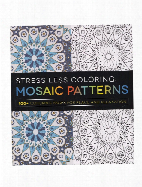 Stress Less Coloring Book Flower Patterns