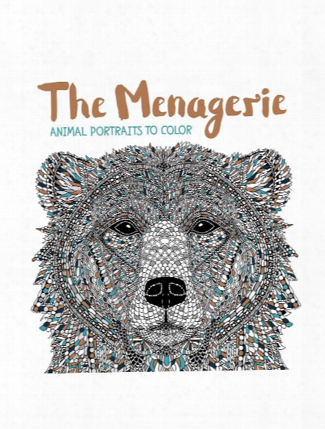 The Menagerie Adult Coloring Book Each