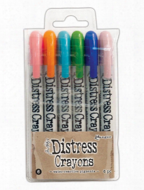 Tim Holtz Distress Crayons Set #1 Pack Of 6