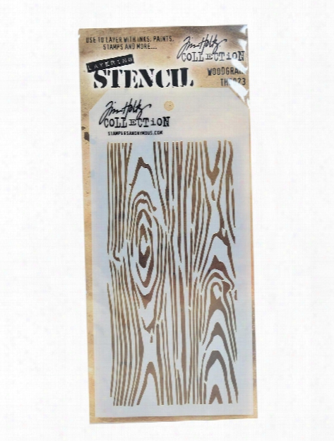 Tim Holtz Layering Stencils 4 1 8 In. X 8 1 2 In. Burlap