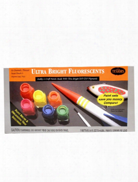 Ultra Bright Fluorescent Paint Kit Each