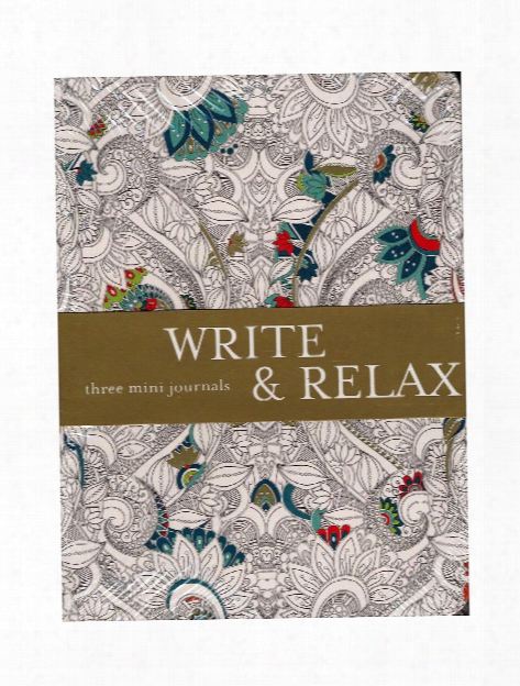 Write & Relax Series Mini Journal 3-set 4 1 4 In. X 5 3 4 In.