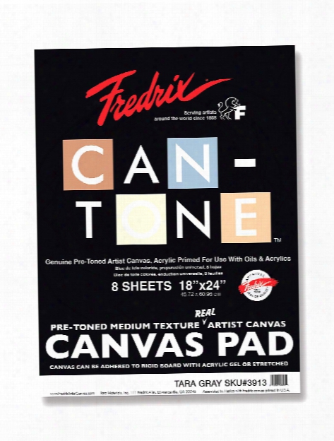 Can-tone Canvas Pads Tara Gray 9 In. X 12 In.