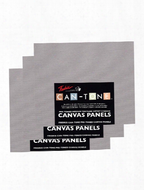 Can-tone Canvas Panels Tara Gray 6 In. X 8 In. Pack Of 3