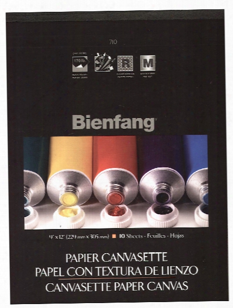 Canvasette Paper Canvas 18 In. X 24 In. Pad Of 10 Sheets