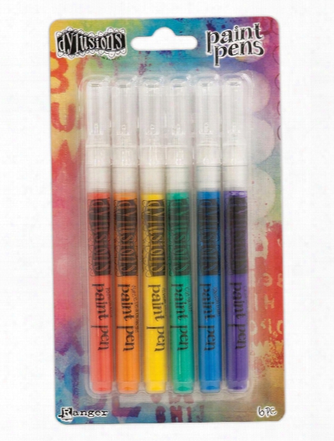 Dyan Reaveley Dylusions Paint Pens Set Of 6 Basic Colors