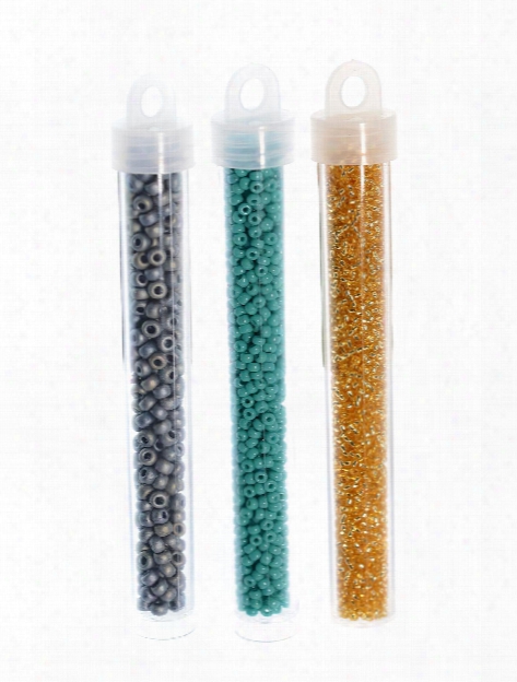 Miyuki Seed Beads 6 0 22g Tube Crystal Silver Lined