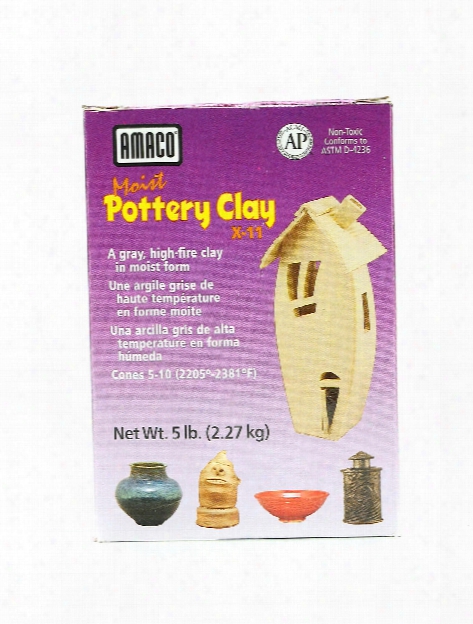 Moist Pottery Clay 5 Lb. X-11