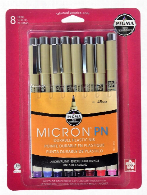 Pigma Micron Pn Sets Assorted Set Of 8