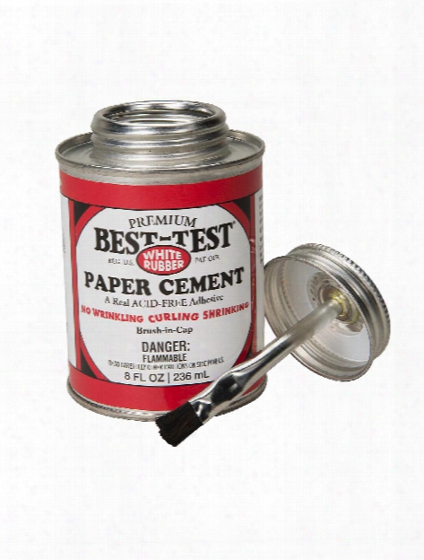 Premium Acid Free White Rubber Paper Cement 16 Oz. Can