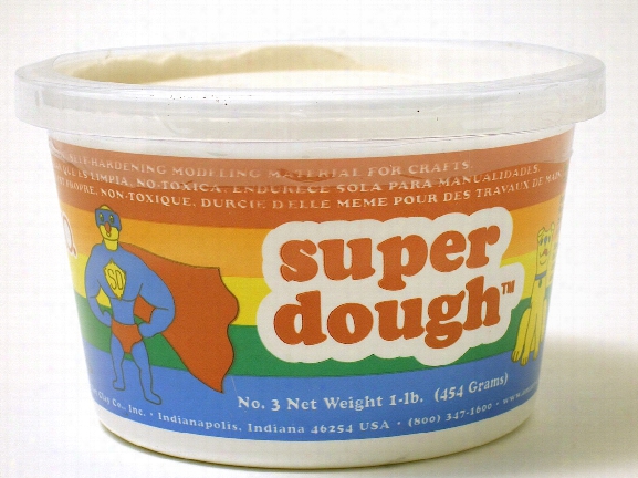 Super Dough Modeling Compound White 1 Lb.