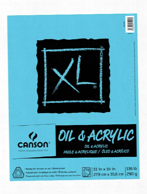 Xl Oil & Acrylic Canvas Pad 9 In. X 12 In. 24 Sheets