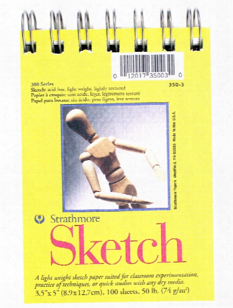 300 Series Sketch Pads 9 In. X 12 In. Wire Bound 100 Sheets