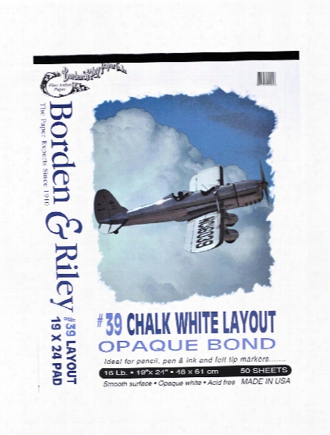 #39 Opaque Layout Bond Pads 19 In. X 24 In. Pad Of 50