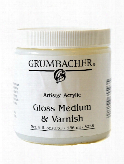 Acrylic Gloss Medium & Varnish 8 Oz. Jar