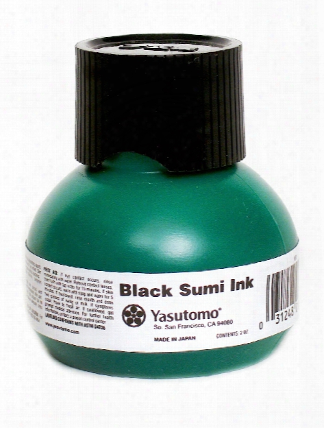 Black Sumi Ink (bokuju) 2 Oz.