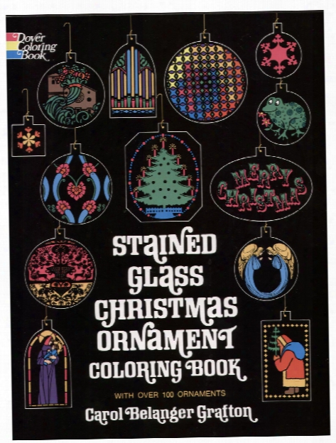 Christmas Ornament Stained Glass-coloring Book Christmas Ornament Stained Glass-coloring Book