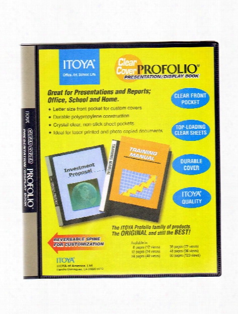 Clear Cover Profolio Prresentation Books 12 Pages (24 Views)