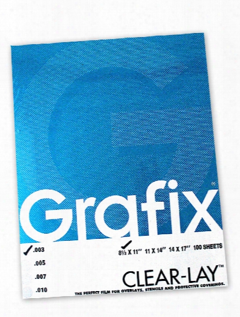 Clear-lay Acetate Alternative 0.005 In. 14 In. X 17 In. Pad Of 25