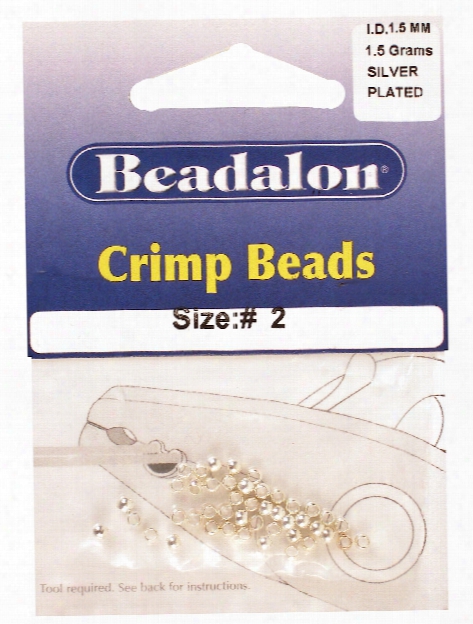 Crimp Beads #3 Silver Pack Of 27